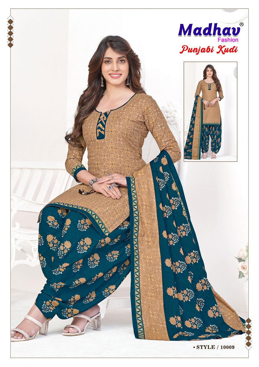 Punjabi Kudi Vol 10 By Madhav Printed Cotton Dress Material Suppliers in Delhi
